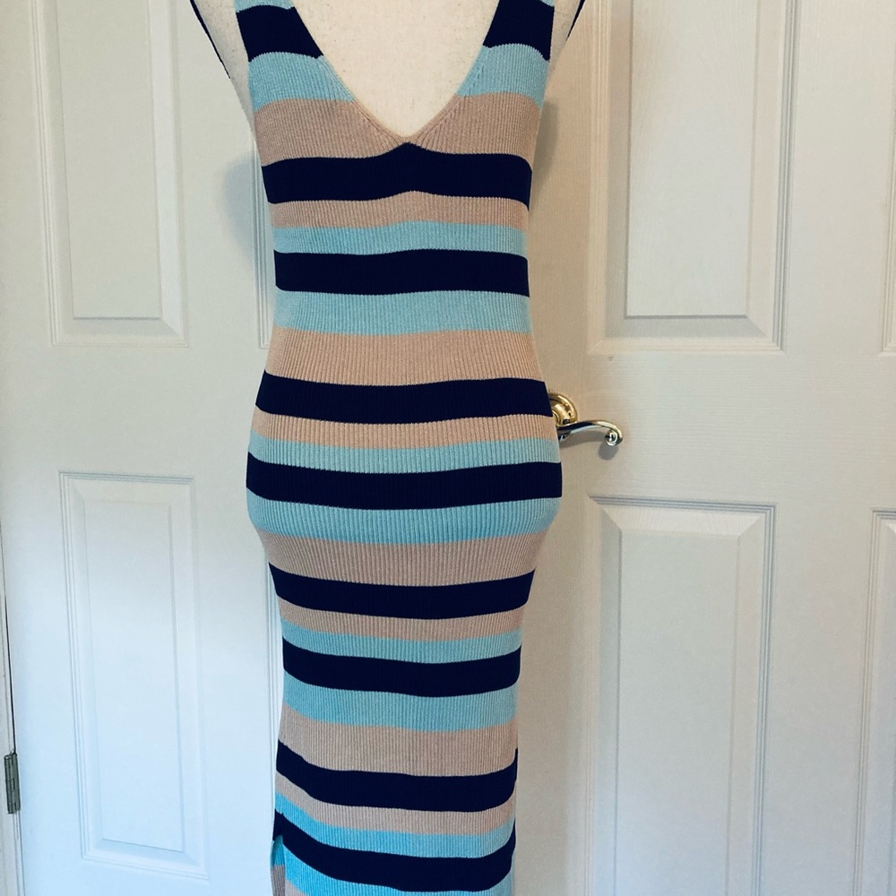 BCBG pencil dress multi colored size large